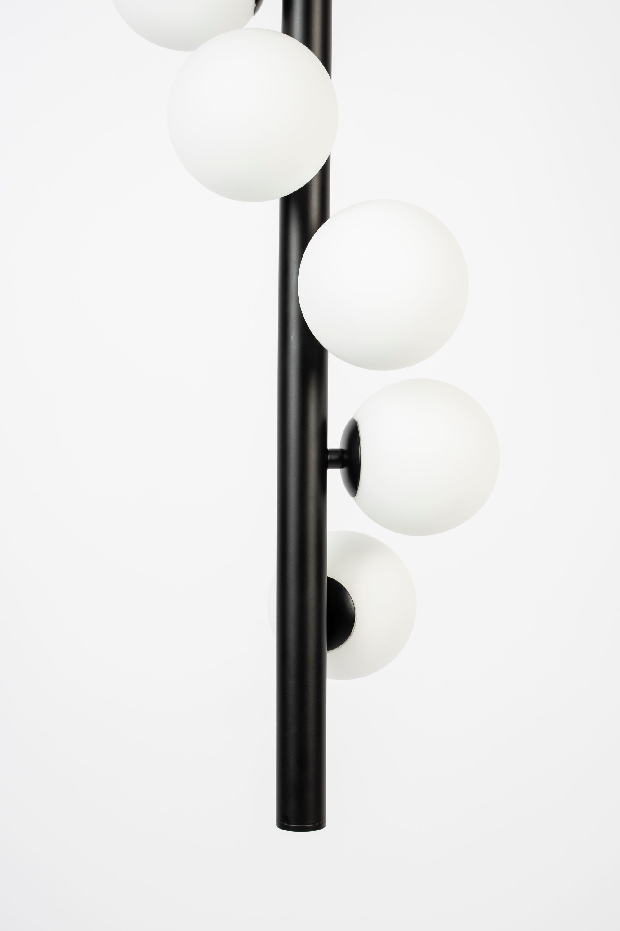 Monica White Glass Orb Pendant Light